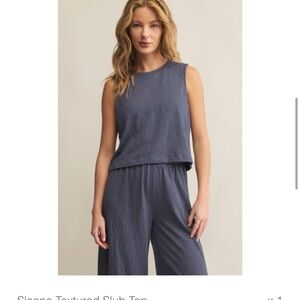 Z Supply Women's Sloane Top Blue Small